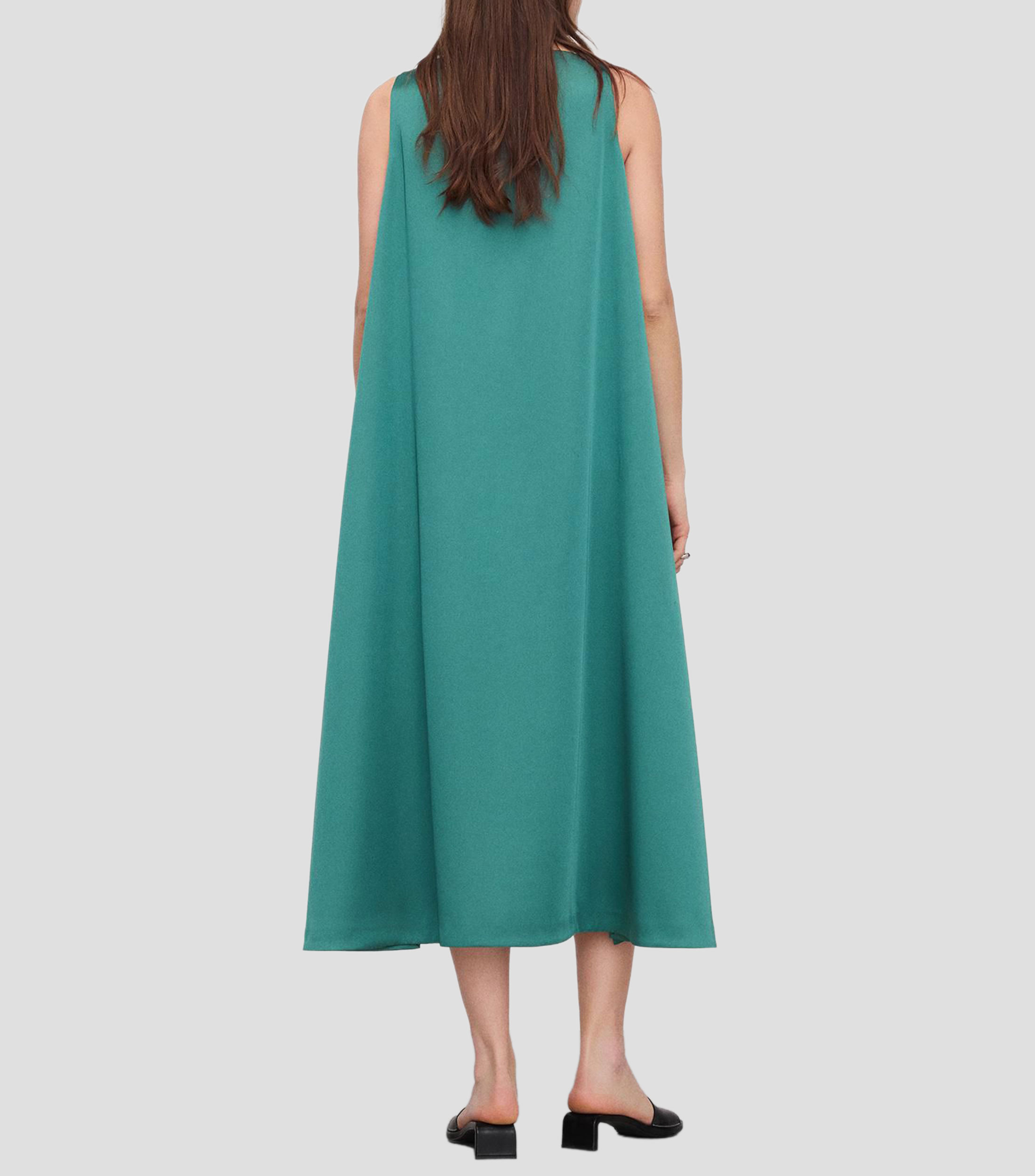 Vestido Casual midi liso Mujer